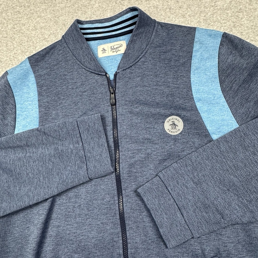 Original Penguin Full Zip Sweatshirt Jacket XL Outdoor Golf Casual Athletic EUC